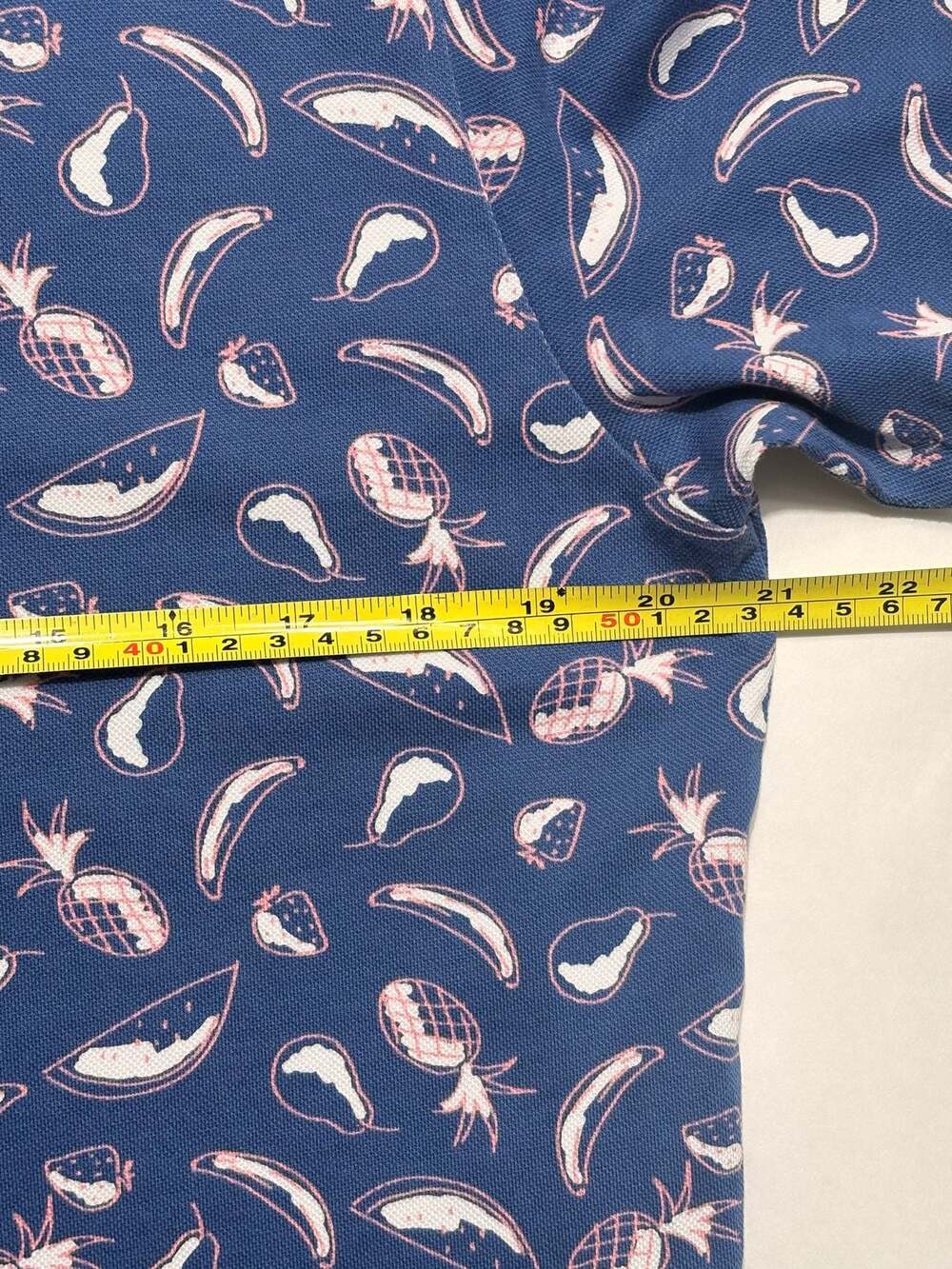 Bonobos Men's Standard Fit Tropical Fruit Print Polo Shirt size medium - Picture 5 of 6